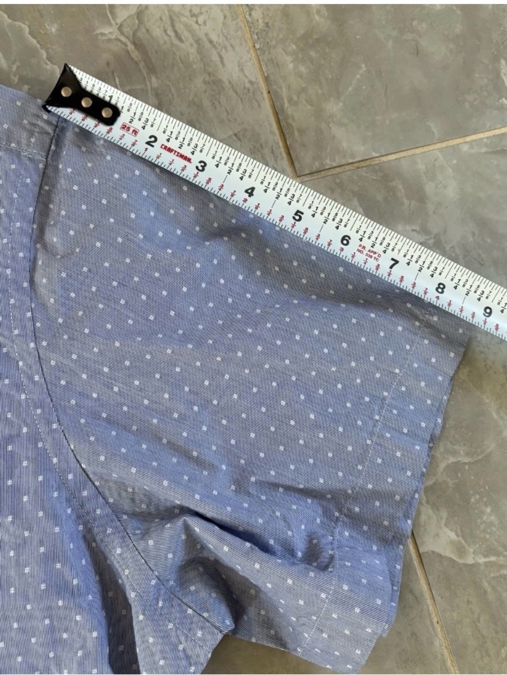 UNTUCKit Mens XL Short Sleeve Button Down Shirt Blue White Cotton Preppy Classic - Picture 5 of 7